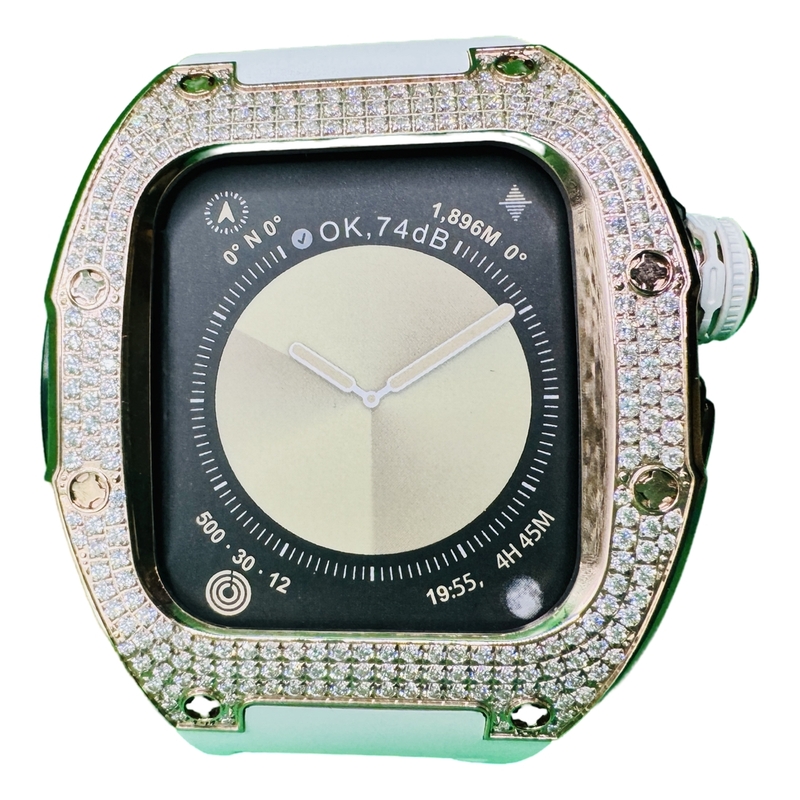 Aurora S10 Bling - Gold Case For Apple Watch Series 10 Aurora S10 Bling - Gold Case For Apple Watch Series 10