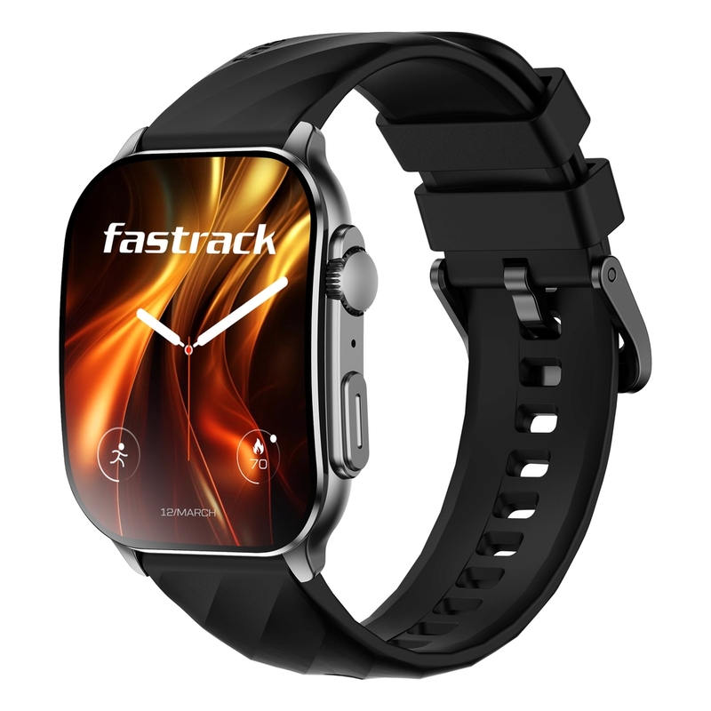 Titan Fastrack Horizon S1 Smartwatch - Gun Metal Case Black Silicone Strap Titan Fastrack Horizon S1 Smartwatch - Gun Metal Case Black Silicone Strap
