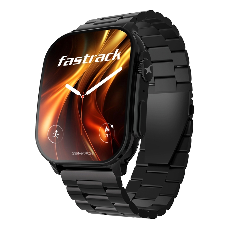 Titan Fastrack Horizon S1 Smartwatch - Black Metal Case Black Steel Strap Titan Fastrack Horizon S1 Smartwatch - Black Metal Case Black Steel Strap