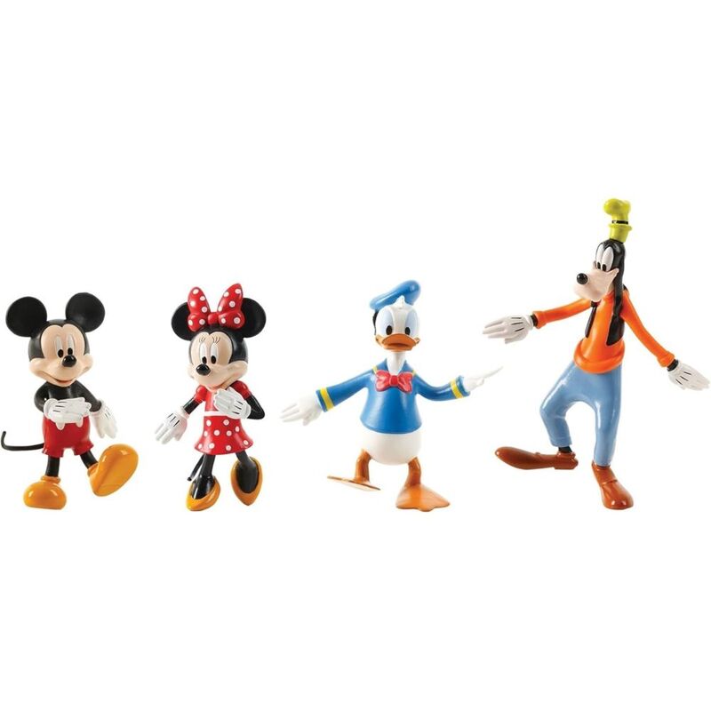 Flexifigs Mickey And Friends - Mickey - Minnie - Goofy - Donald - Character Pack (Pack of 4) Flexifigs Mickey And Friends - Mickey - Minnie - Goofy - Donald - Character Pack (Pack of 4)