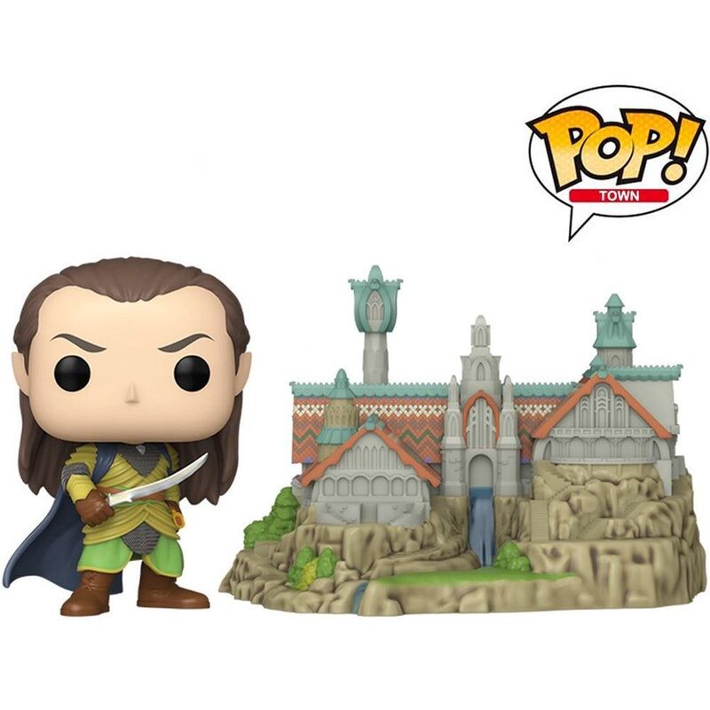 Funko Pop! Town Movies Lord Of The Rings S8 Elrond And Rivendell Vinyl Figure