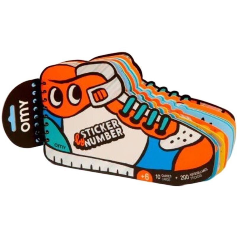 Omy Sticker By Number Notebook - Street Omy Sticker By Number Notebook - Street