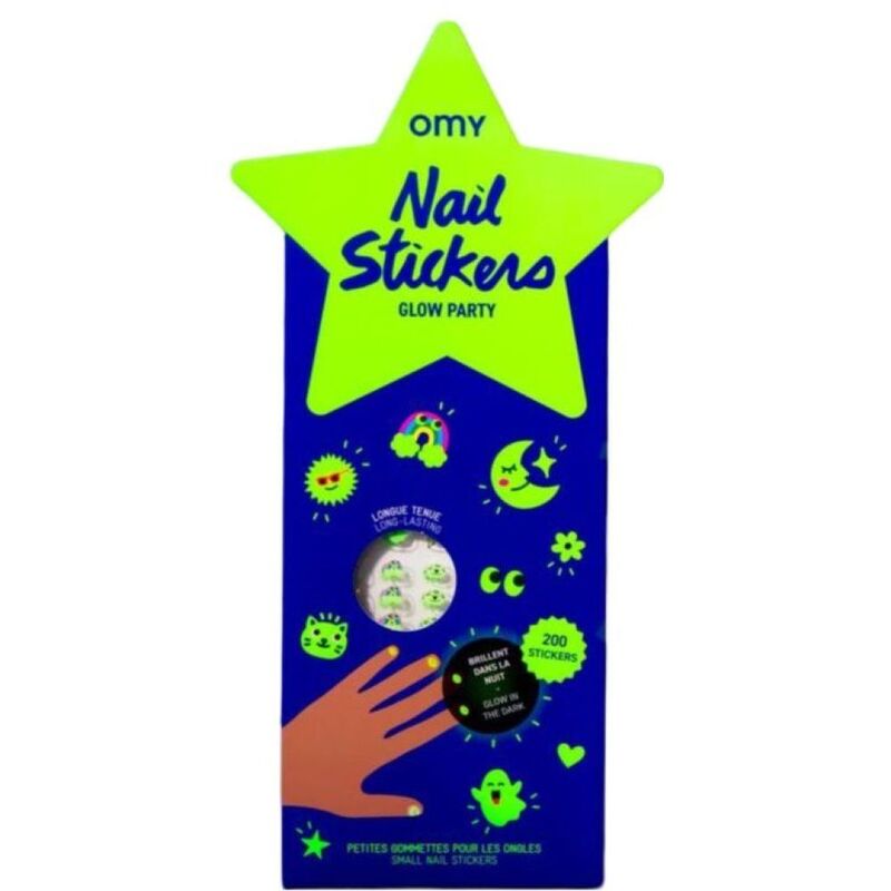 Omy Nail Stickers - Glow Party Omy Nail Stickers - Glow Party
