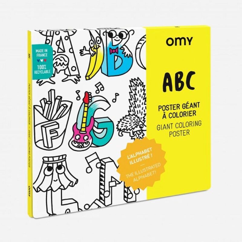 Omy Giant Coloring Poster - Abc