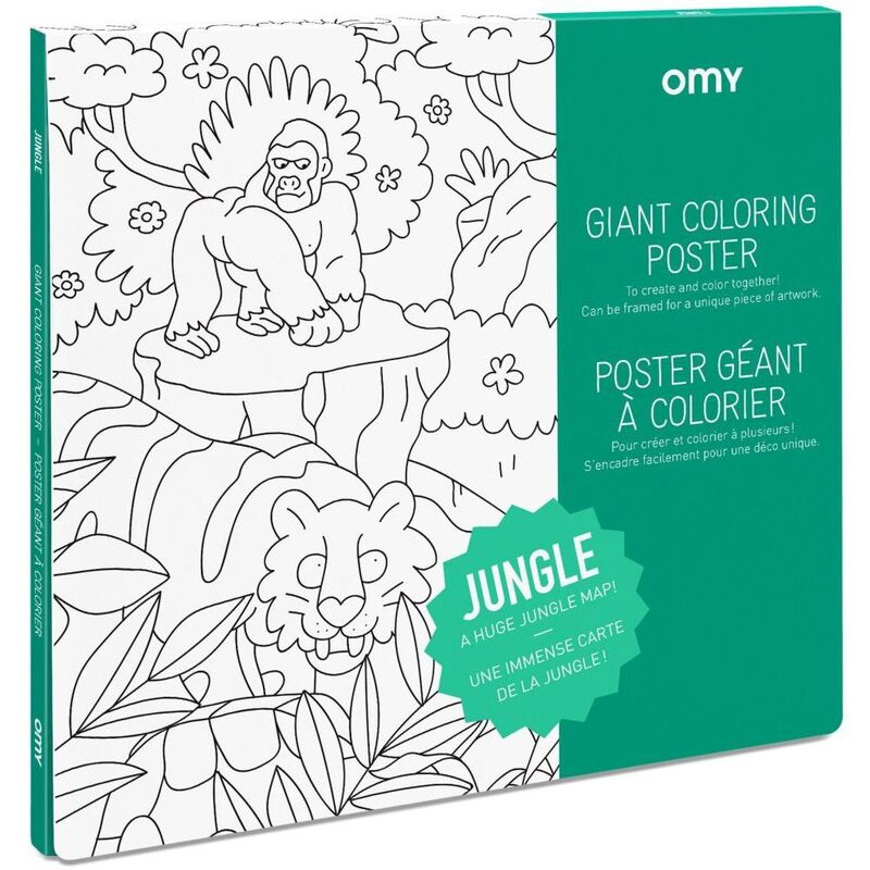 Omy Giant Coloring Poster - Jungle