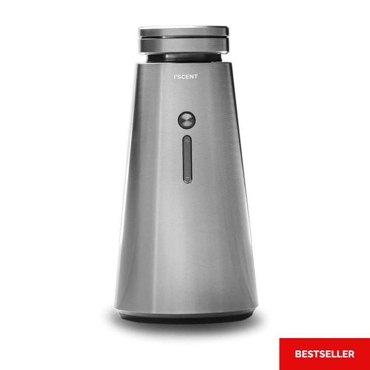 ISCENT | Ensō Mini Scent Diffuser for Home Fragrances - Silver (Scent Refill Sold Separately)