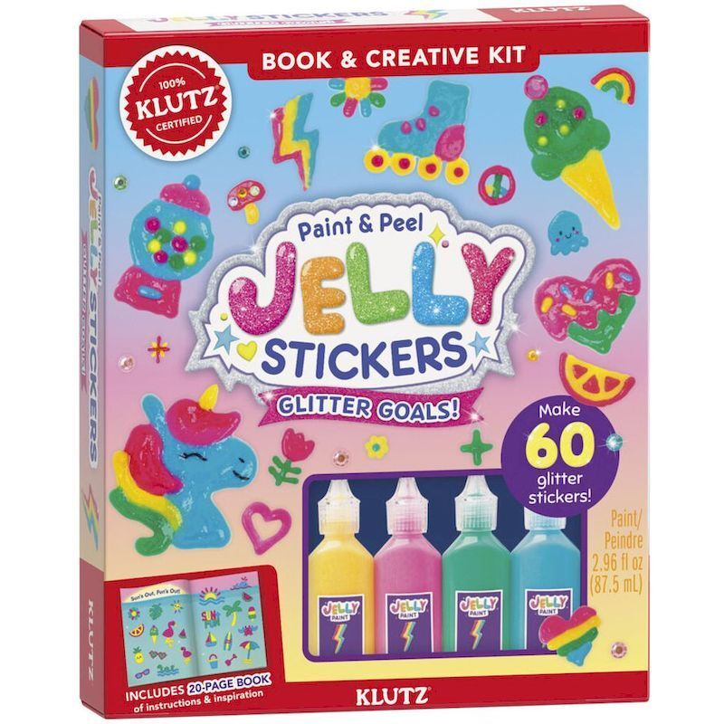 Paint & Peel Jelly Stickers - Glitter Goals! | Editors Of Klutz Paint & Peel Jelly Stickers - Glitter Goals! | Editors Of Klutz