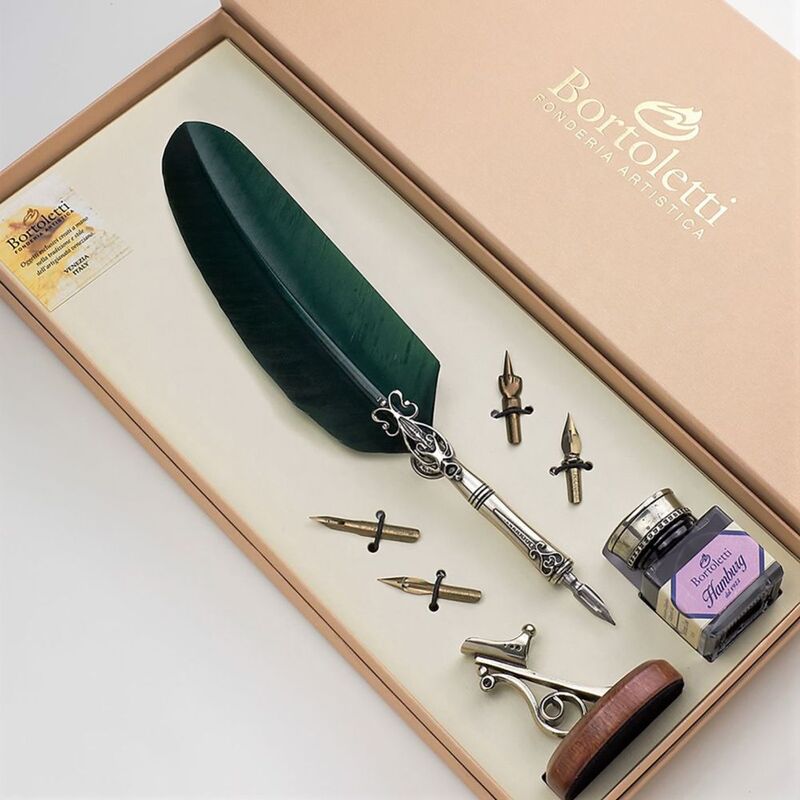 Bortoletti Fonderia Artistica Calligraphy Set 82 - Classico - Green Bortoletti Fonderia Artistica Calligraphy Set 82 - Classico - Green