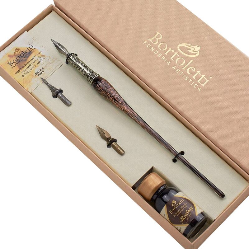 Renier Calligraphy Set with Alvise Pen - Black Renier Calligraphy Set with Alvise Pen - Black