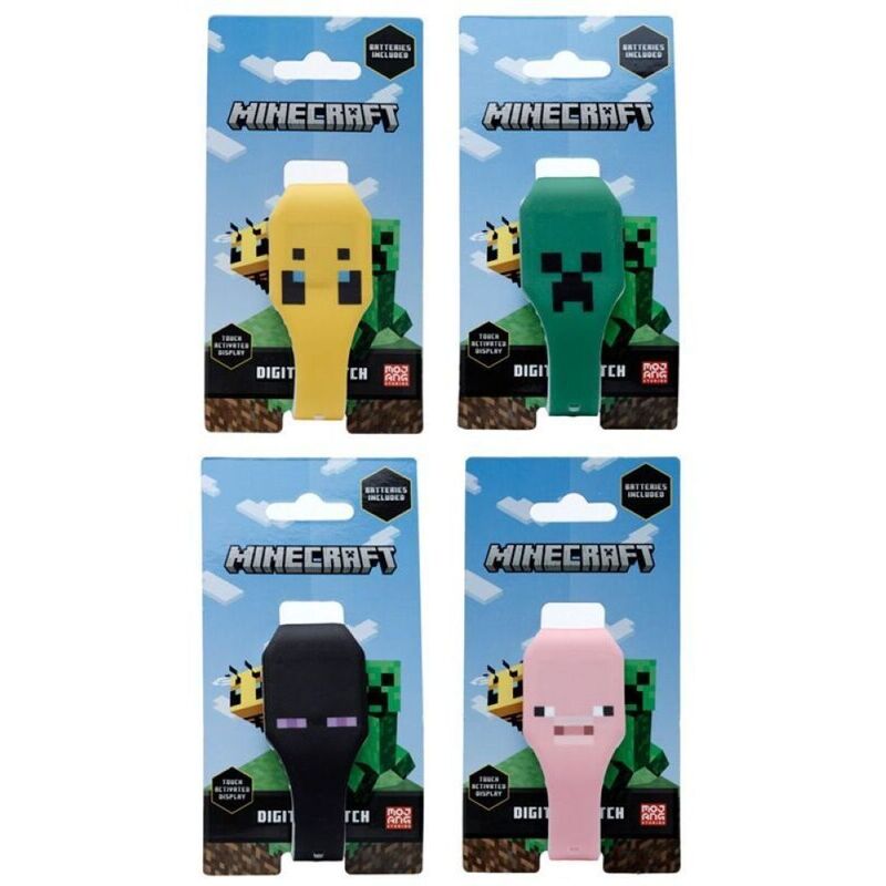 Puckator Minecraft Faces Silicone Digital Watch (Assortment - Includes 1)