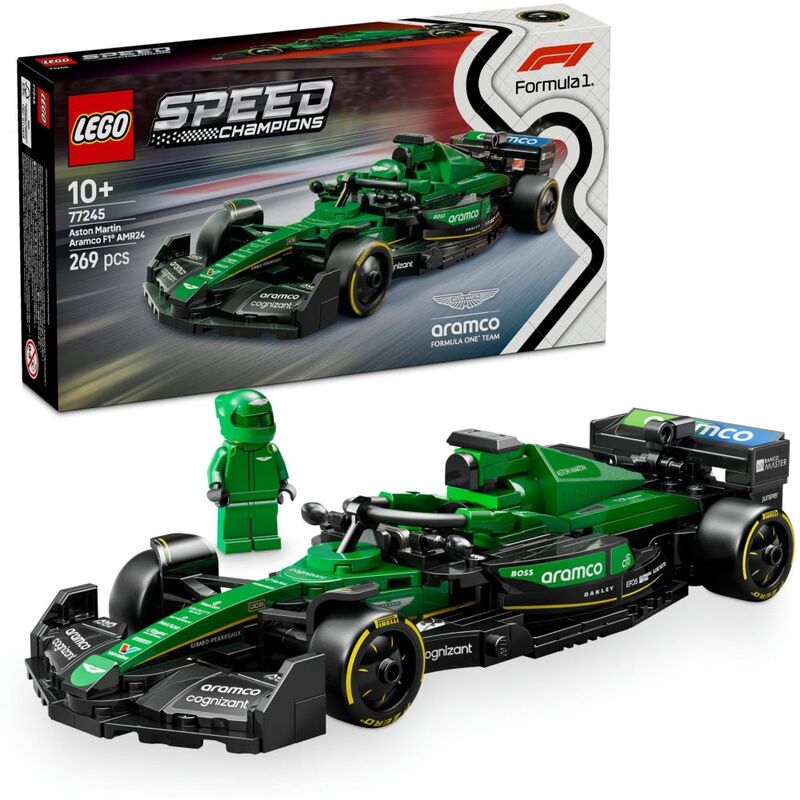 LEGO Speed Champions F1 Aston Martin Aramco AMR24 Race Car 77245 (269 Pieces) LEGO Speed Champions F1 Aston Martin Aramco AMR24 Race Car 77245 (269 Pieces)