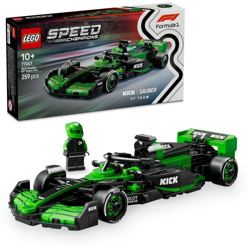 LEGO Speed Champions F1 Kick Sauber Team C44 Race Car 77247 (259 Pieces) LEGO Speed Champions F1 Kick Sauber Team C44 Race Car 77247 (259 Pieces)