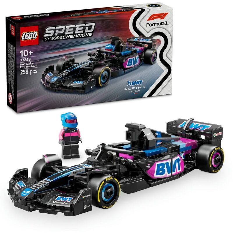 LEGO Speed Champions F1 BWT Alpine Team A524 Race Car 77248 (258 Pieces) LEGO Speed Champions F1 BWT Alpine Team A524 Race Car 77248 (258 Pieces)