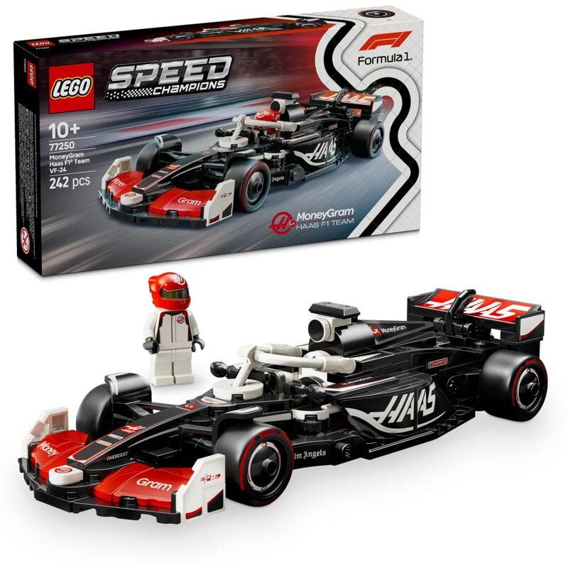 LEGO Speed Champions F1 Moneygram Haas Team VF-24 Race Car 77250 (242 Pieces) LEGO Speed Champions F1 Moneygram Haas Team VF-24 Race Car 77250 (242 Pieces)