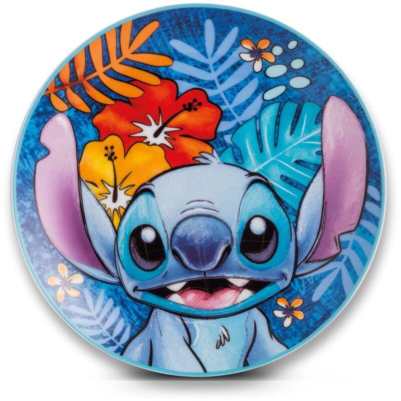 EGAN Disney Stitch Dessert Plate (Set Of 2) - Blue 19cm EGAN Disney Stitch Dessert Plate (Set Of 2) - Blue 19cm
