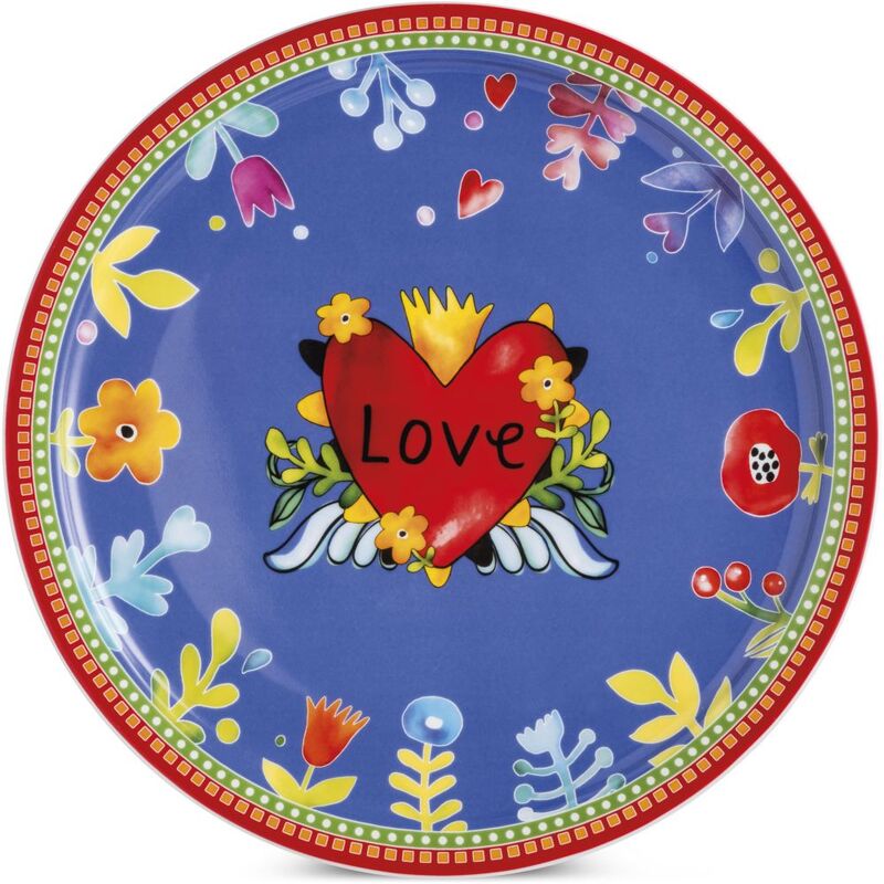EGAN Love Serving Plate - Red 31cm In Diameter