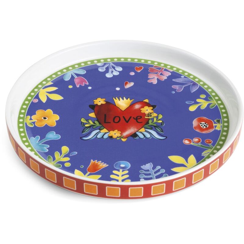 EGAN Love Round Tray - Red 20cm In Diameter EGAN Love Round Tray - Red 20cm In Diameter