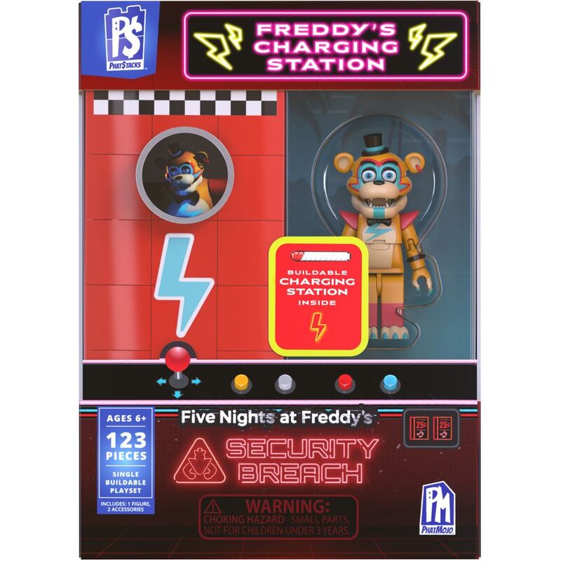 PHATMOJO Five Nights At Freddy's Freddy's Charging Station Single Buildable Playset (123 Pieces) PHATMOJO Five Nights At Freddy's Freddy's Charging Station Single Buildable Playset (123 Pieces)