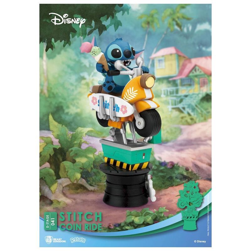 Beast Kingdom D-Stage Disney Lilo & Stitch Stitch Coin Ride 6-Inch Figure
