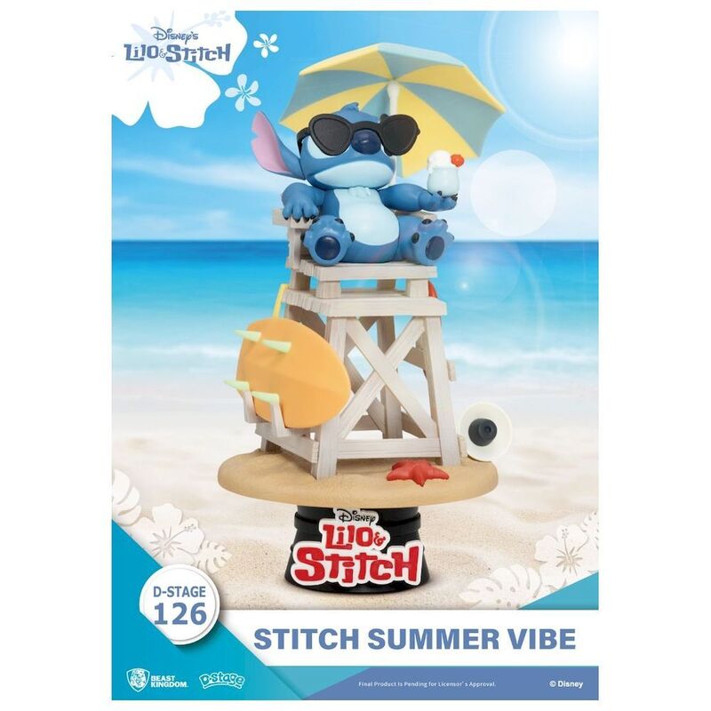 Beast Kingdom D-Stage Disney Lilo & Stitch Stitch Summer Vibe 6-Inch Figure Beast Kingdom D-Stage Disney Lilo & Stitch Stitch Summer Vibe 6-Inch Figure