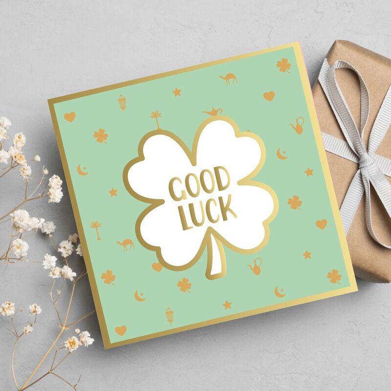 Share The Love Good Luck - Greeting Card (15 x 15 cm)