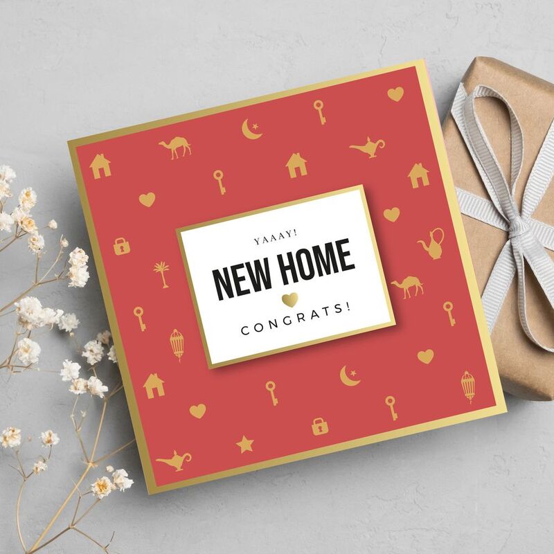 Share The Love Yaaay! New Home - Congrats! - Greeting Card (15 x 15 cm)