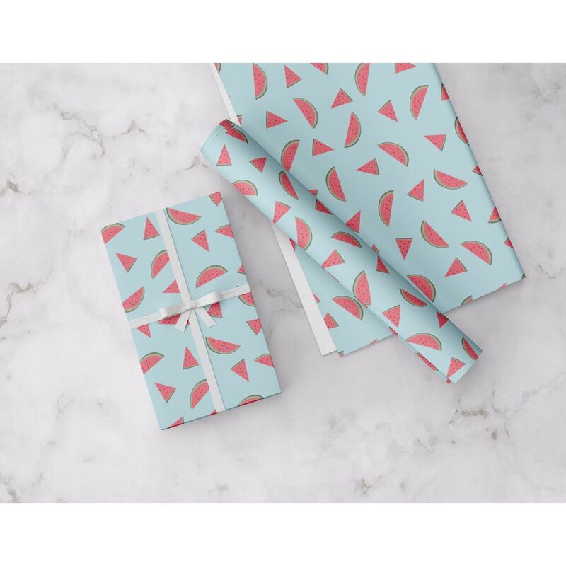Share The Love Watermelon Wrapping Paper - Blue - (50 x 70 cm)
