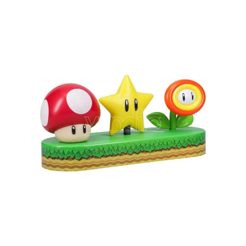 Paldone Super Mario Icons Light - Super Mushroom / Super Star / Fire Flower Paldone Super Mario Icons Light - Super Mushroom / Super Star / Fire Flower