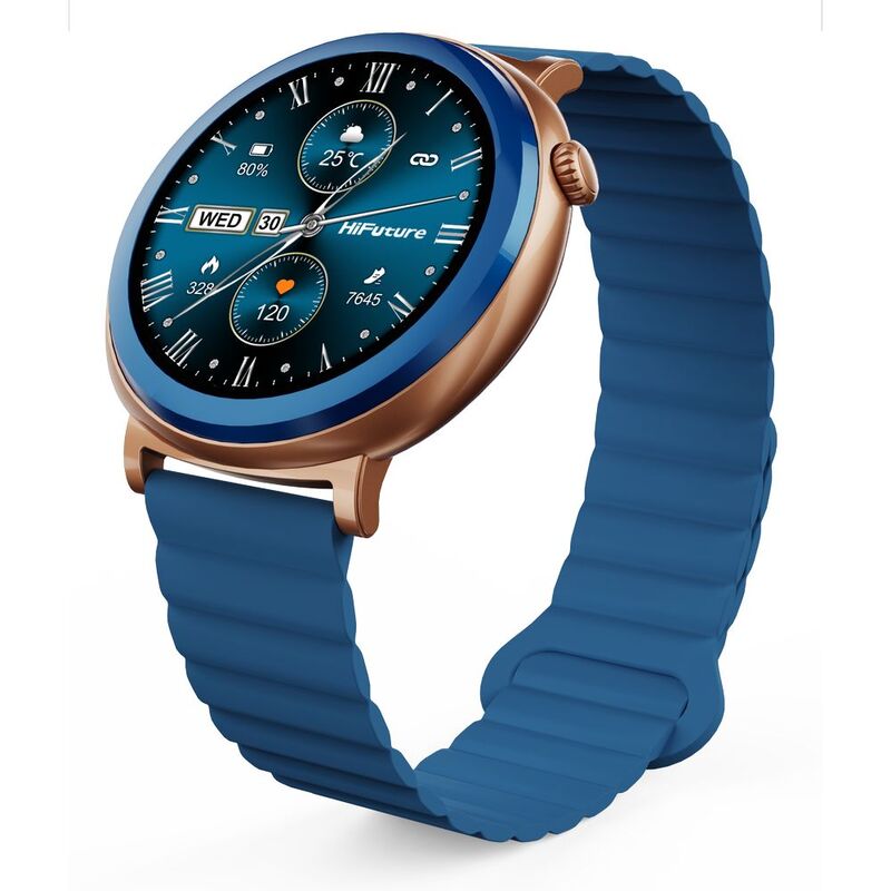 HiFuture Aurora AMOLED 1.43-Inch Bluetooth Calling Smartwatch - Blue HiFuture Aurora AMOLED 1.43-Inch Bluetooth Calling Smartwatch - Blue
