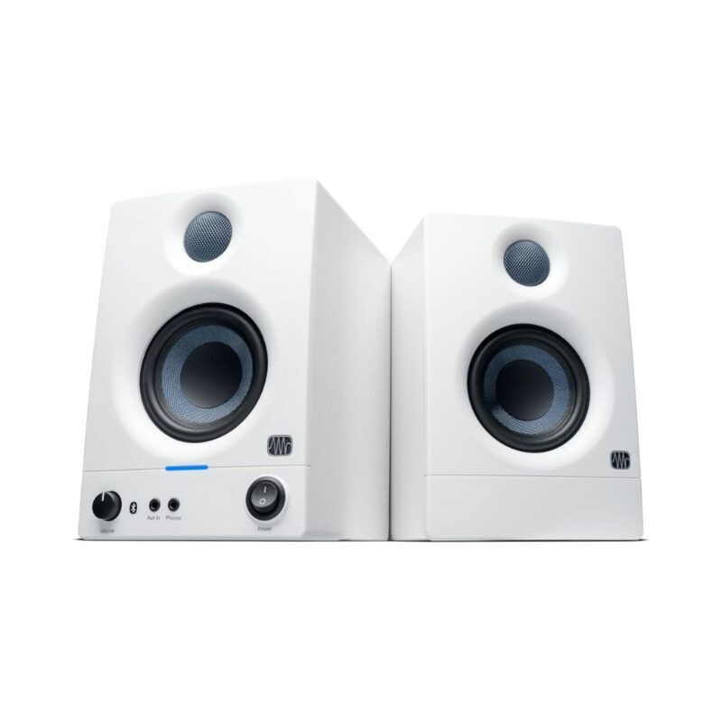 Presonus Eris E3.5 Bluetooth 3.5-Inch Powered Bluetooth Studio Monitors - 2nd Generation - White Presonus Eris E3.5 Bluetooth 3.5-Inch Powered Bluetooth Studio Monitors - 2nd Generation - White