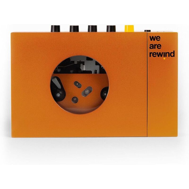 We Are Rewind Portable Bluetooth Cassette Player - Orange We Are Rewind Portable Bluetooth Cassette Player - Orange