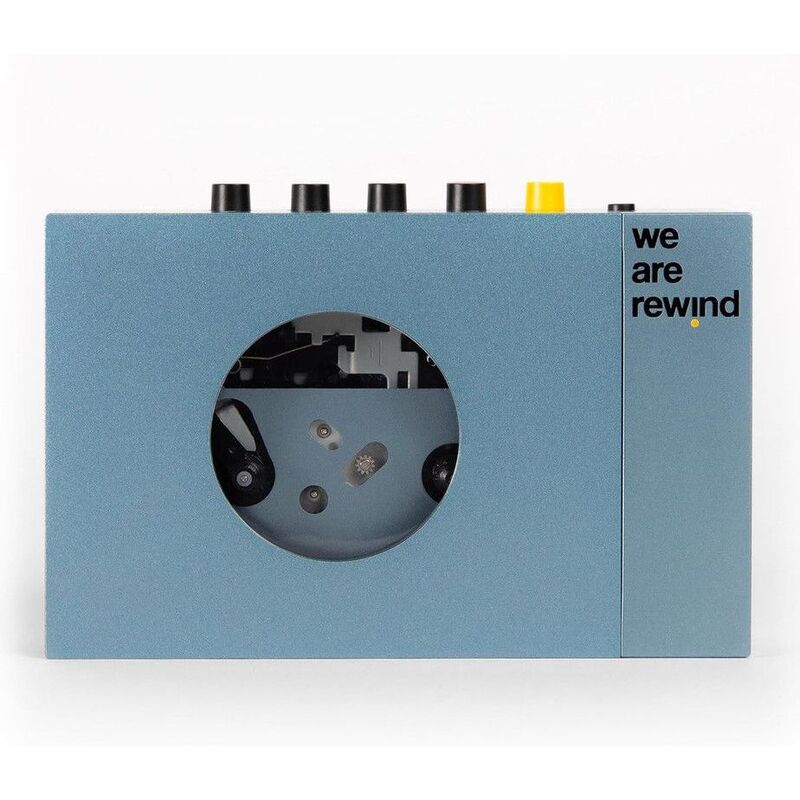We Are Rewind Portable Bluetooth Cassette Player - Blue We Are Rewind Portable Bluetooth Cassette Player - Blue