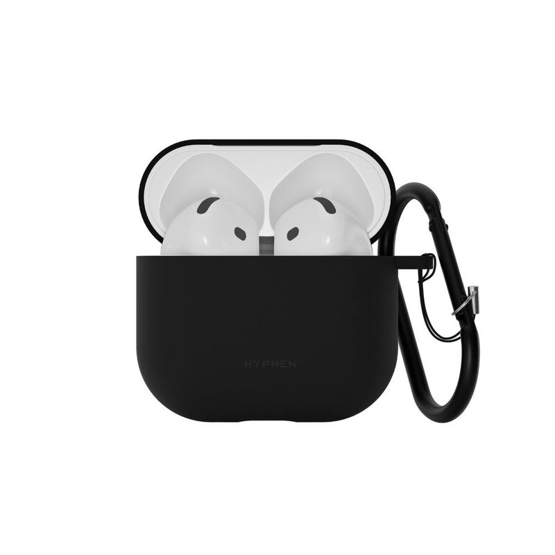 Hyphen Apple Airpods 4th Gen Silicone Case - Black Hyphen Apple Airpods 4th Gen Silicone Case - Black