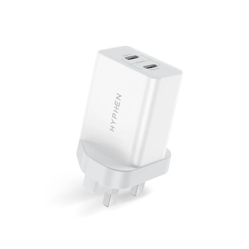 Hyphen Voltport PD 3.0 Dual Port USB-C Charger 30W + USB C-C 60W Braided Cable 1M Hyphen Voltport PD 3.0 Dual Port USB-C Charger 30W + USB C-C 60W Braided Cable 1M