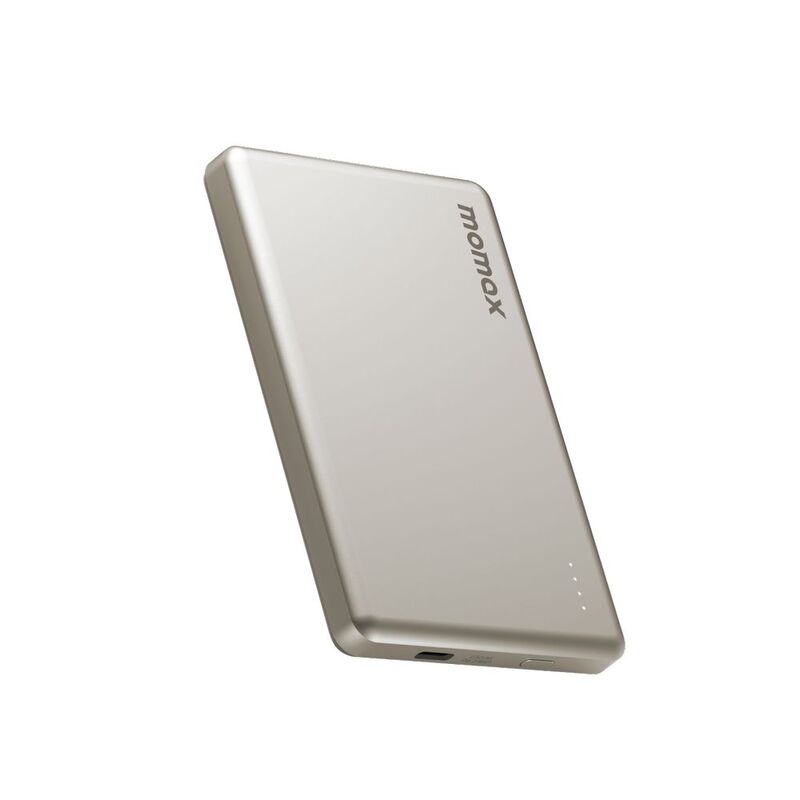 Momax 1-Power Pass 5000mAh Magnetic Wireless Power Bank - Titanium Momax 1-Power Pass 5000mAh Magnetic Wireless Power Bank - Titanium