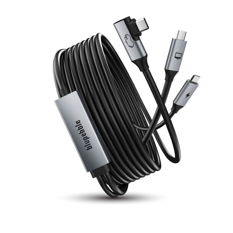 Blupebble USB-C To USB-C 36W VR Link Cable 5M (BP-VRLINK5M) - Black