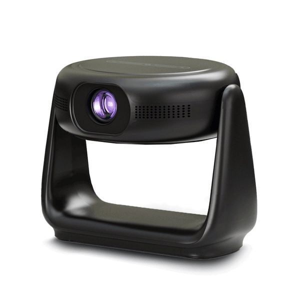 Powerology Rotating Stand Portable Projector - Black Powerology Rotating Stand Portable Projector - Black