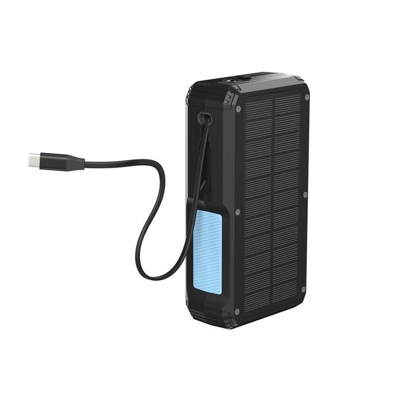Powerology 27000mAh Solar Wireless Charging Power Bank - Black Powerology 27000mAh Solar Wireless Charging Power Bank - Black