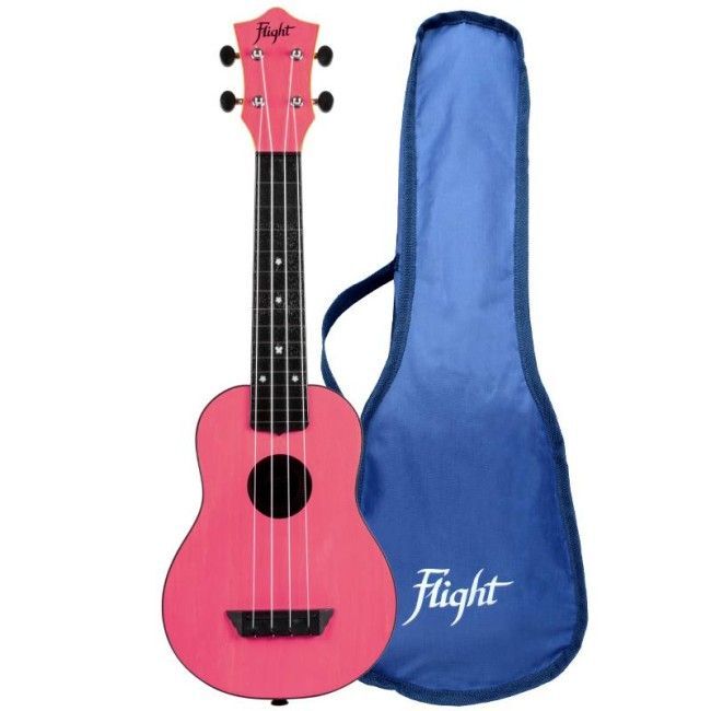 Flight TUS35PK Pink Soprano Travel Ukulele Flight TUS35PK Pink Soprano Travel Ukulele