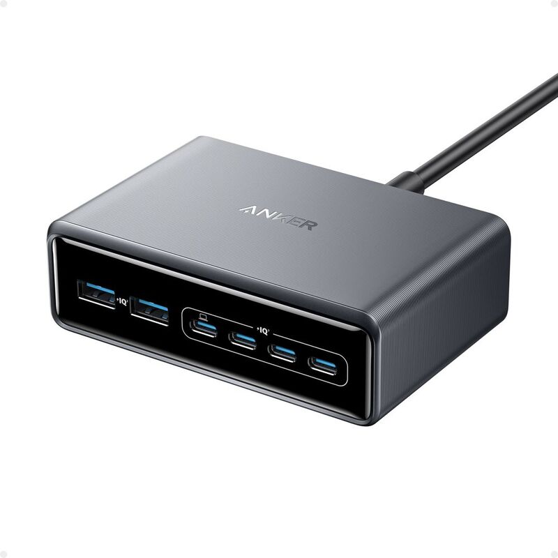 Anker Prime Charger 200W 6-Port Station - Silver