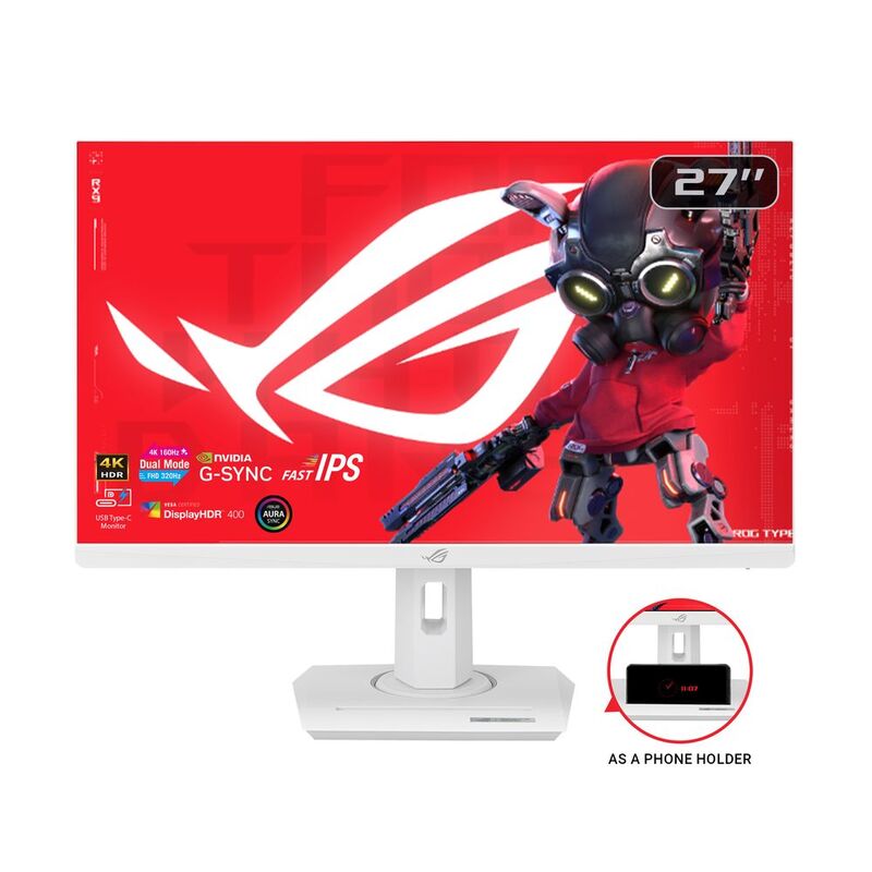 ASUS ROG Strix XG27UCG-W 27-Inch 4K 160Hz Gaming Monitor - White ASUS ROG Strix XG27UCG-W 27-Inch 4K 160Hz Gaming Monitor - White