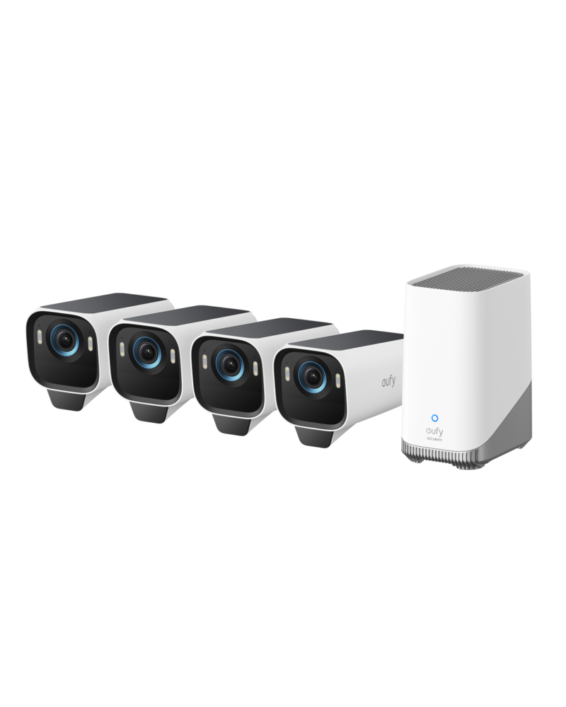 Eufycam S3 Pro 4-Cam Kit - Black + White