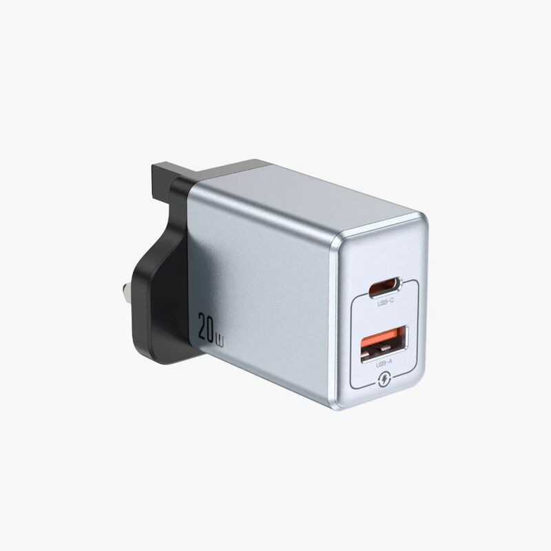 Green Lion Premium Series Dual Port Wall Charger Pd 20W - Grey Green Lion Premium Series Dual Port Wall Charger Pd 20W - Grey