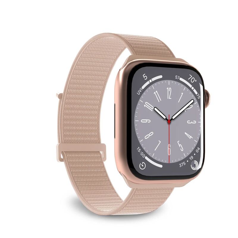 Puro "Sport" Nylon Band For Apple Watch Up To Series 9 38-40-41mm - Series 10 42mm - Beige Puro "Sport" Nylon Band For Apple Watch Up To Series 9 38-40-41mm - Series 10 42mm - Beige