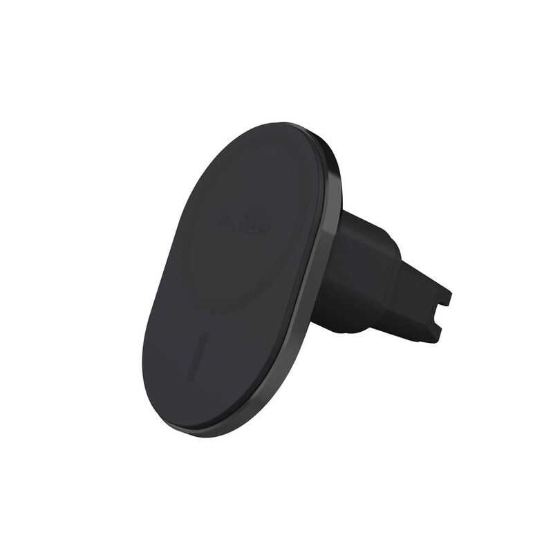 Puro Airvent Car Holder With Charging Compatible With Magsafe - Black