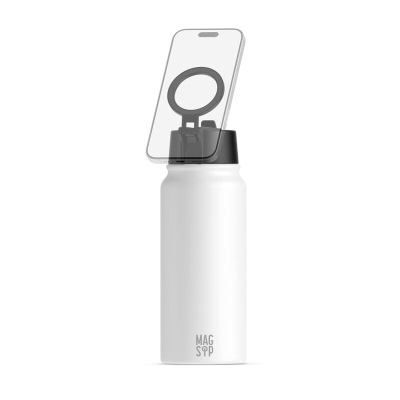 RiSync Magsip Magnetic Stand Bottle White - 600ml