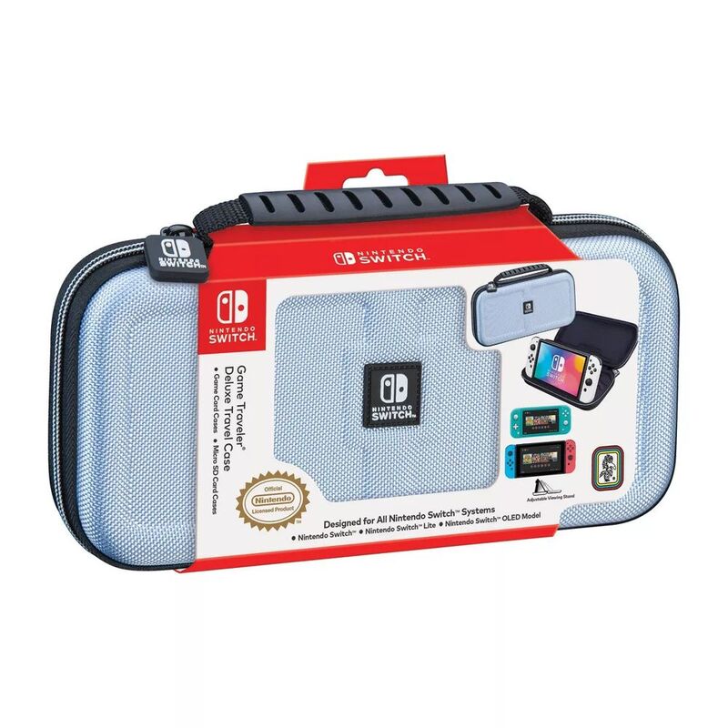 RDS Industries Nintendo Switch Game Traveler Deluxe Travel Case - Light Blue RDS Industries Nintendo Switch Game Traveler Deluxe Travel Case - Light Blue