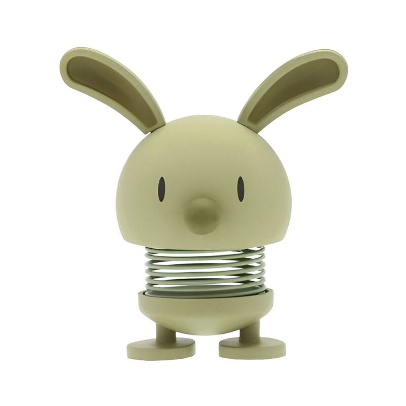 Hoptimist Animals Soft Bunny Decorative Figure - Olive - Small (9 x 5.8 cm)