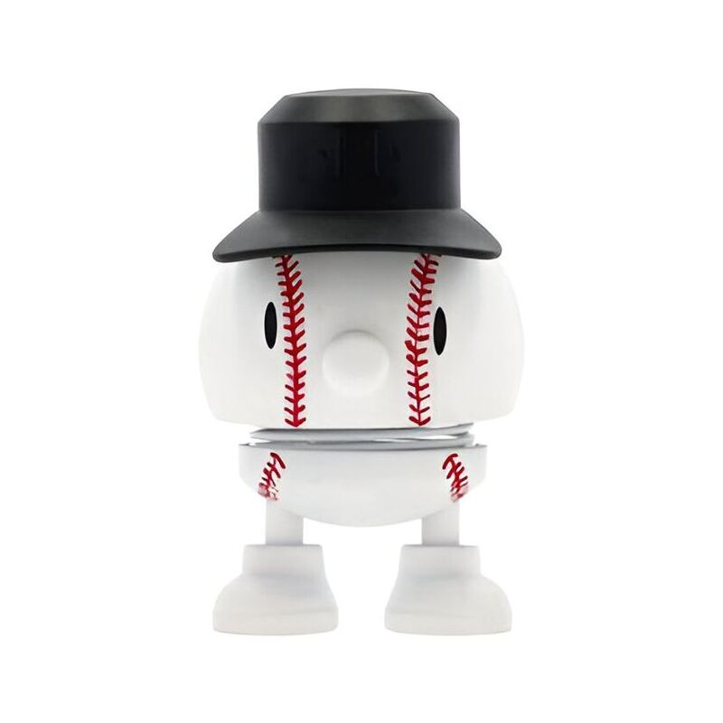 Hoptimist Sports Bumble Baseball Decorative Figure - White - Small (9 x 5.8 cm)