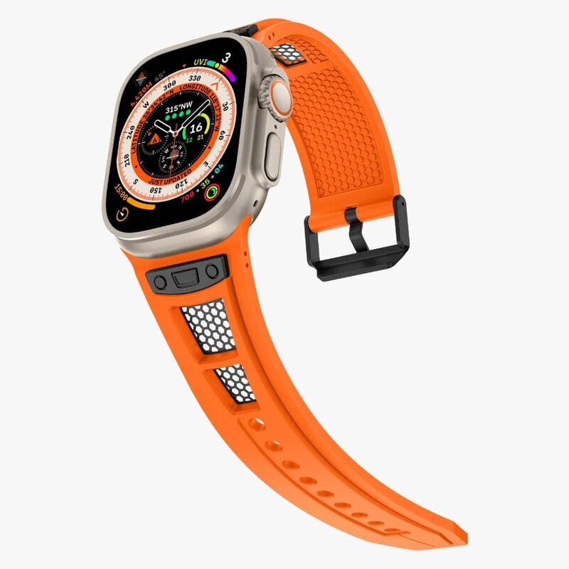 Levelo Kai For Apple Watch Ultra Strap - Sunset Orange Levelo Kai For Apple Watch Ultra Strap - Sunset Orange